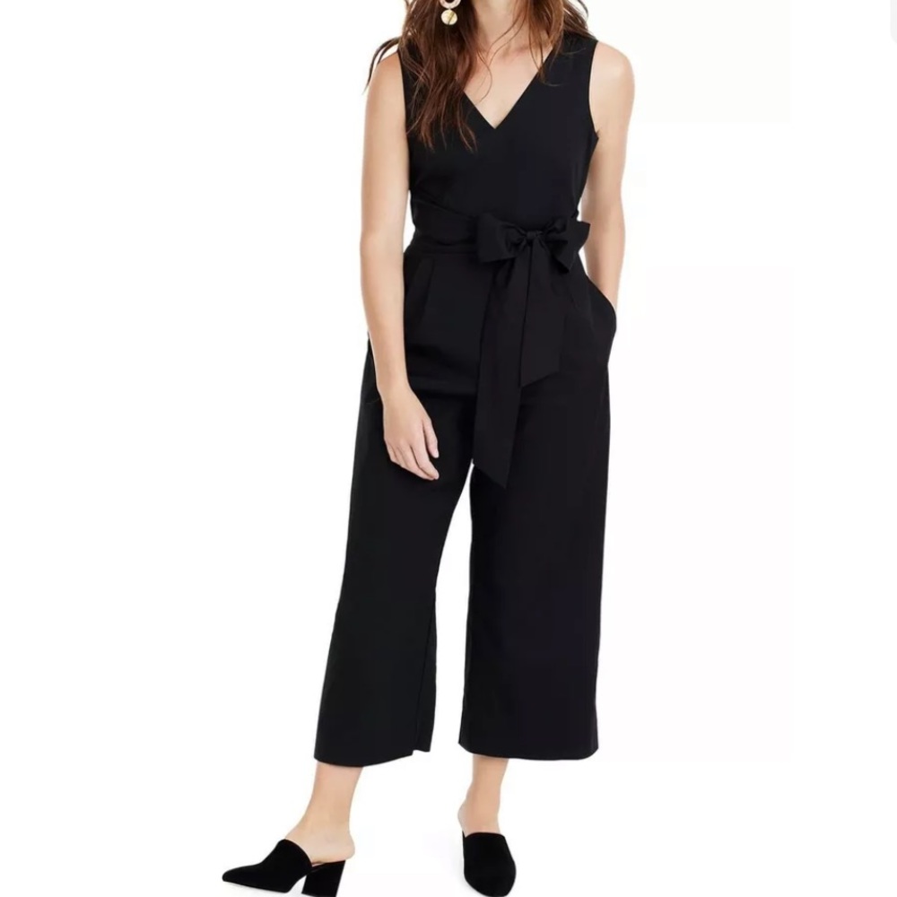 J. Crew Dark Matter Stretch Poplin Jumpsuit Sz 2